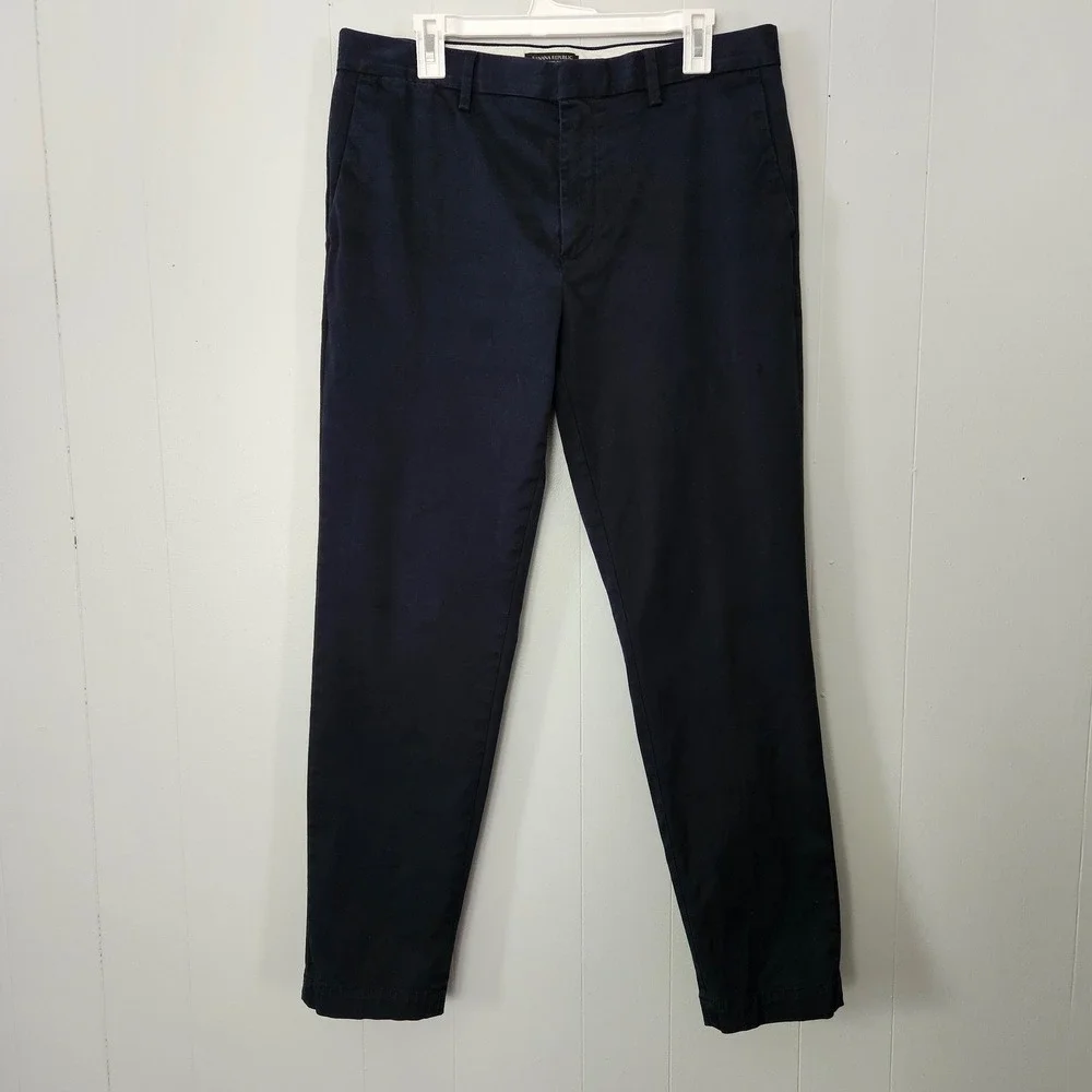 Banana Republic Athletic Tapered Pants Mens 34x32 Cotton Chino Stretch